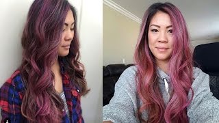 Dusty Pink Rose Pastel Hair Color  How to Foilage  Highlights Plus Balayage  Daniella Benita [upl. by Adaurd450]