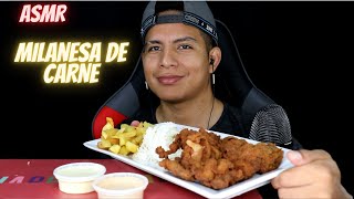 ASMR COMIENDO MILANESA DE CARNE [upl. by Penelope]