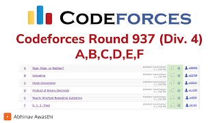 AF Codeforces Round 937 Div 4 Solutions  0 1 2 Tree  E Nearly Shortest Repeating Substring [upl. by Srednas470]