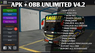 RILIS MOD APK  OBB UNLIMITED BUSSID V42 [upl. by Nomyad884]