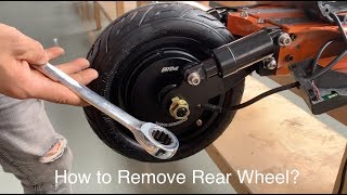 How to Remove Rear Wheel from the EMOVE Cruiser Electric Scooter [upl. by Sheri]