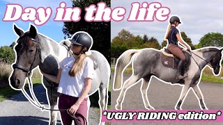 ‼️REALISTIC‼️ Equestrian Day in the Life  Ugly Riding [upl. by Danialah]