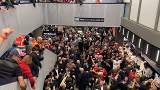 Liverpool Fans Take Over The Concourse At The Tottenham Hotspur Stadium  Spurs 21 Liverpool [upl. by Ing116]