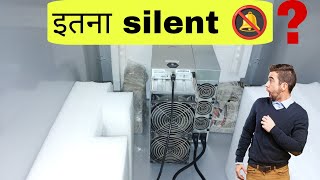 bitcoin miner sound proofing very silent Asics miner [upl. by Tarazi]