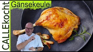 Knusprige und saftige Gänsekeule Bestes Rezept und so einfach [upl. by Kai]