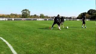 Soccer shooting exercise  1 v 1 attacking drill  Nike Academy [upl. by Holman]