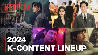 Korean shows and movies coming to Netflix in 2024  KContent Lineup ENG SUB [upl. by Hutt]