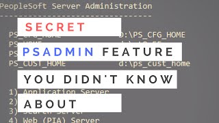 PSADMIN Secret Option You Didnt Know About [upl. by Droflim]