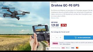 Drohne QC90 GPS günstig und echt ok [upl. by Meaghan]