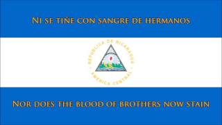 National anthem of Nicaragua ESEN lyrics  Himno nacional de Nicaragua [upl. by Erlene]