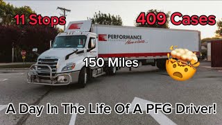 A Day In the Life Of A CDL Food service Delivery Driver Live Unload pfg foodservice cdl [upl. by Oguh]