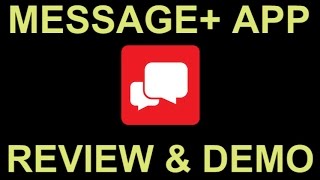 Verizon Messages SMS Text Messaging App with Tablet PC Sync  Review and Demo [upl. by Malorie659]