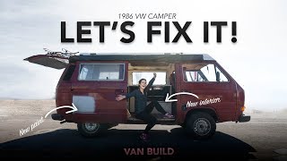 DIY camper van build  1986 VW Vanagon [upl. by Firahs750]