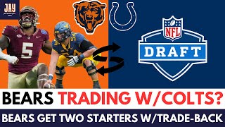 Bears TRADE BACK wCOLTS Lands Top EDGE CENTER in 2024 NFL MockDraft [upl. by Llewellyn]