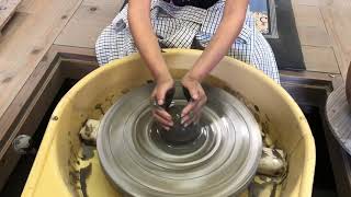 夢幻庵備前焼工房 陶芸体験 電動ロクロ Bizen Pottery pottery experience [upl. by Wyatan997]