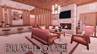 Bloxburg 80K BLUSH HOUSE  NO GAMEPASS  SPEEDBUILD  Roblox [upl. by Haleigh]