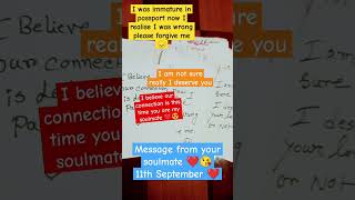 Message from your soulmate 11 Septembertarotreading [upl. by Aniles438]