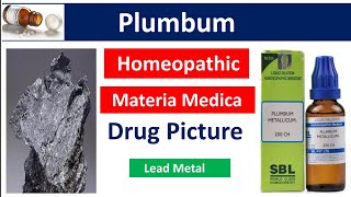 Plumbum Metallicum Homeopathic Medicine  Drug Picture  Materia Medica bhms [upl. by Mcmurry]