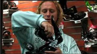 Snowboarding  Burton P1HD Snowboard Bindings [upl. by Aikel833]