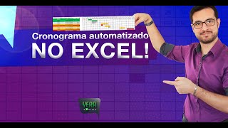 Cronograma automatizado no excel  Gráfico de Gantt [upl. by Nance]