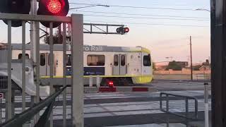 Metro A Line Kinkisharyo Train Railroad Crossing At El Monte 71623 [upl. by Yttisahc]