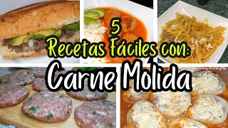 ¿Qué Hago de Comer con Carne Molida 5 Recetas Compilation  viral like fyp [upl. by Smoot]