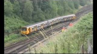 Merseyrail train derailed at Kirkdale Liverpool 2009 [upl. by Etnovert]