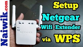 Setup Netgear N300 Wifi range Extender via WPS button [upl. by Ynottirb]