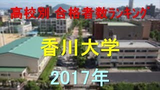 香川大学 高校別合格者数ランキング 2017年【グラフでわかる】 [upl. by Rothberg]