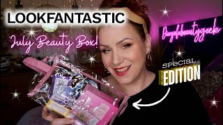 SPOILER LOOKFANTASTIC JULY 2024 BEAUTY SUBSCRIPTION BOX UNBOXING [upl. by Wier437]