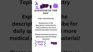 USMLE STEP 1 Question of the Day 33 [upl. by Kloster]