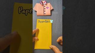 How to make paper shirt👕  DIY Paper Shirt✨ shorts artandcraft pujaprabha05 [upl. by Ecerehs]