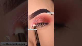 Pigmented eyeshadow palette👀glistfemmeshimmer eyemakeup eyetutorial youtubeshorts viralfashion [upl. by Ecinaj943]