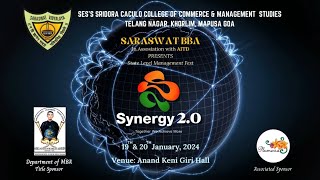 Synergy 20  A Saraswat BBA Product  Theme The Global Business summit [upl. by Grunenwald]