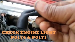 96 Impala SS Check Engine Light P0174 P0171 [upl. by Bidget]