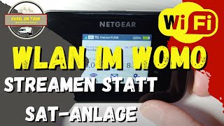 🚩WLAN  Internet im WOMO fernsehen ohne SatAnlage streamen mit Freenetfunk in unserem Kastenwagen [upl. by Nnaul]