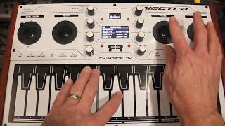 Future Retro Vectra Synthesizer beat and sequencer example [upl. by Llemej460]