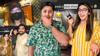 AREEB KI CLEAN SHAVE KER DE 😂  Resturant Mai Waiter Ban Gai 😱  Dare Challenge Part 2 😈 [upl. by Rodina]