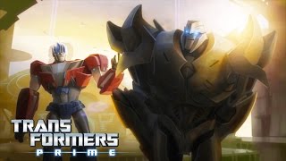 Transformers Prime  The Origin Story of Optimus Prime amp Megatron  Transformers Official [upl. by Suhpoelc]