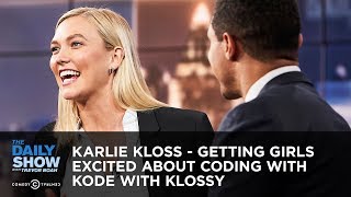 Karlie Kloss  Getting Girls Excited About Coding With Kode With Klossy  The Daily Show [upl. by Elleryt750]