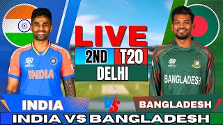 🔴 Live India vs Bangladesh 2nd T20 Live Match Score amp Commentary  IND vs BAN Live match Today [upl. by Eninnej]