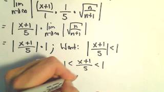 Interval and Radius of Convergence for a Series Ex 8 [upl. by Aidnis]