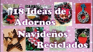 18 Ideas de Adornos Navideños Reciclando Rollos de Carton [upl. by Fagin]