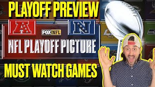 NFL Playoff Picture UPDATED NFC AFC Clinching Scenarios Wild Card GAMES TO WATCH Week 17 2023 [upl. by Spalla]