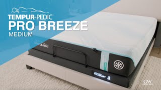 TempurPedic Pro Breeze Medium Mattress Expert Review [upl. by Ativahs]