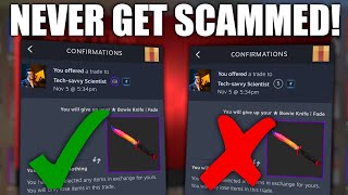 How to NEVER GET SCAMMED out of YOUR CS2 Skins [upl. by Joanne]