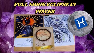 FULL MOON LUNAR ECLIPSE IN PISCES 2024 [upl. by Bores]