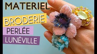 Présentation de la technique de broderie perlée de Lunéville et du matériel  en italien [upl. by Sirovat491]