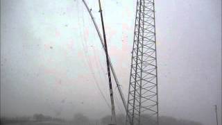 Radio Tower Collapses during removal [upl. by Erodasi293]