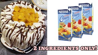 EASY FROSTING USING NESTLE CREAM  step by step guide  I can cook 🍽️ [upl. by Assiren]